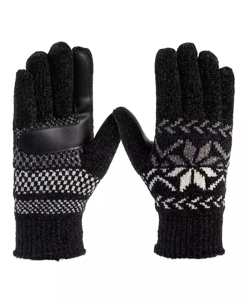 Isotoner Signature Women's Chenille Snowflake Touchscreen Gloves 1