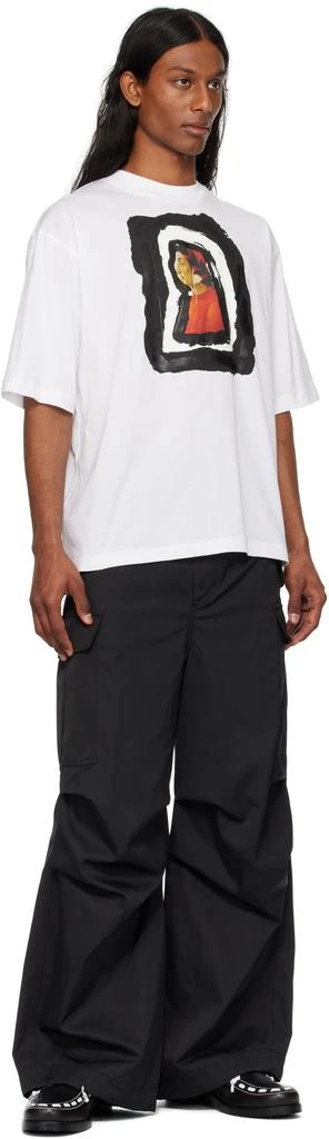 Marni White Dante Print Cotton T-shirt 4