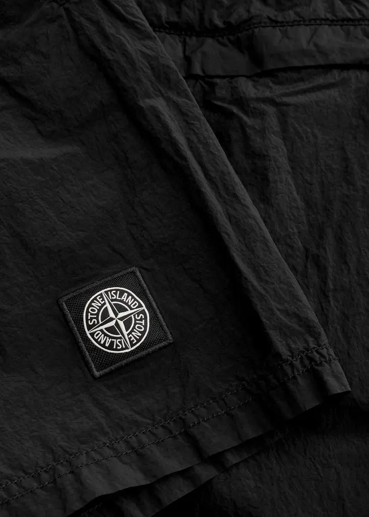 Stone Island Logo crinkled nylon swim shorts 5