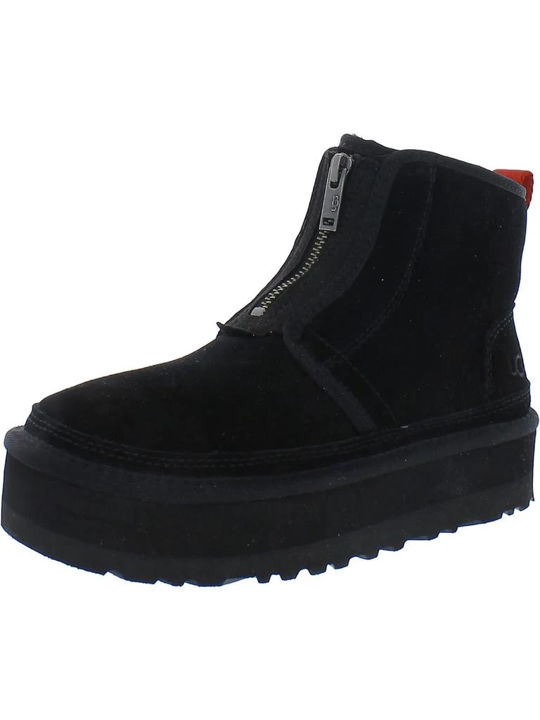 Shop Neumel Womens Suede Faux Fur Lined Ankle Boots on Sale  display picture 1