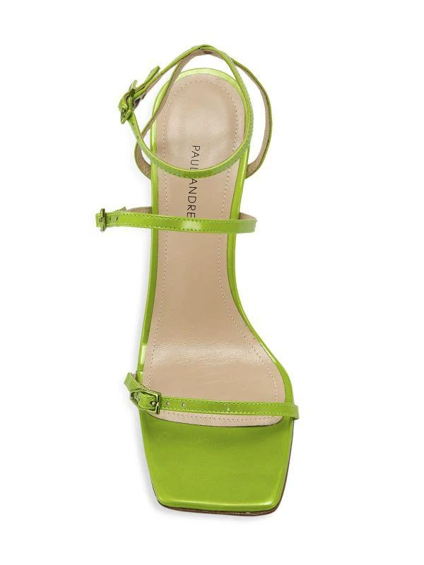 Paul Andrew Slinky Strappy Patent Leather Sandals 5