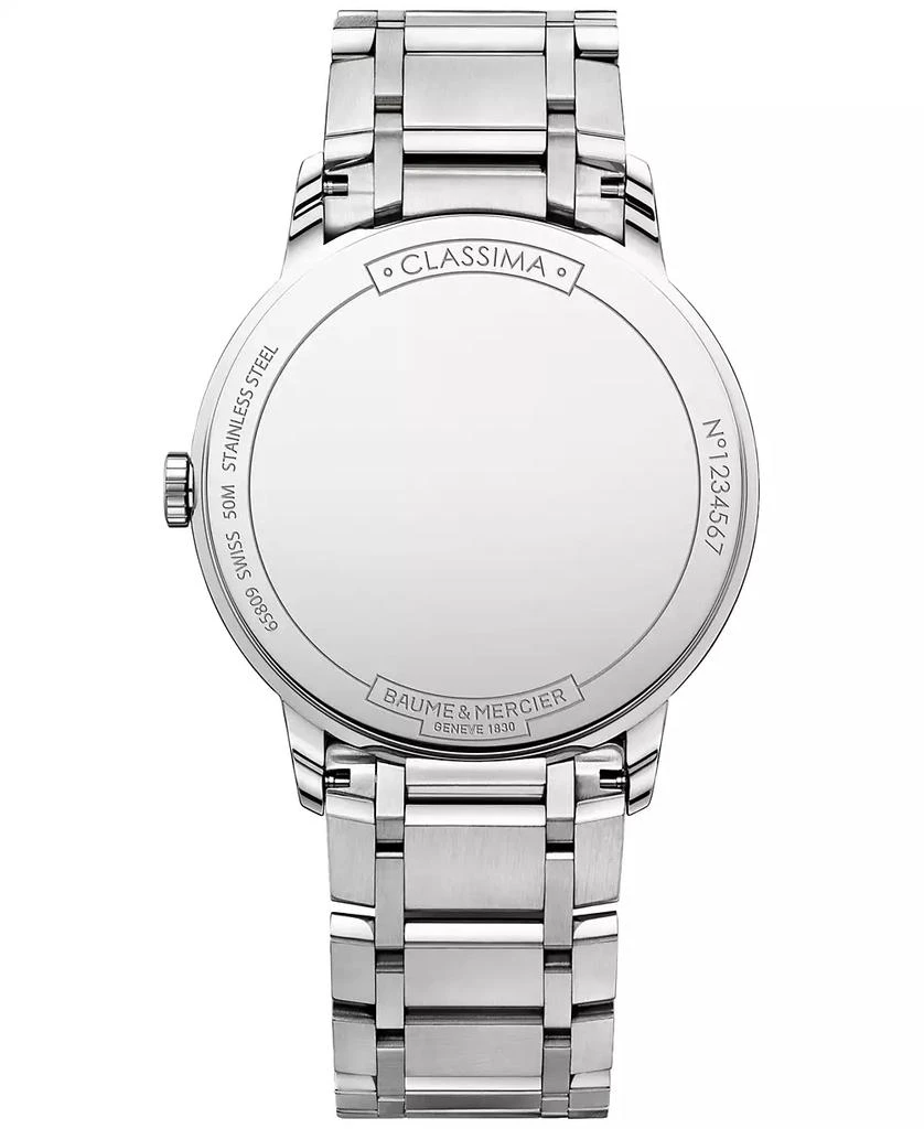 Baume 
Mercier Men
s Swiss Classima Stainless Steel Bracelet Watch 40mm M0A10354 2