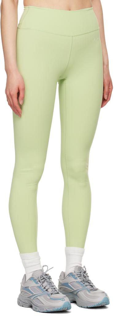 Shop Green Runner Script Leggings on Sale at BeyondStyle