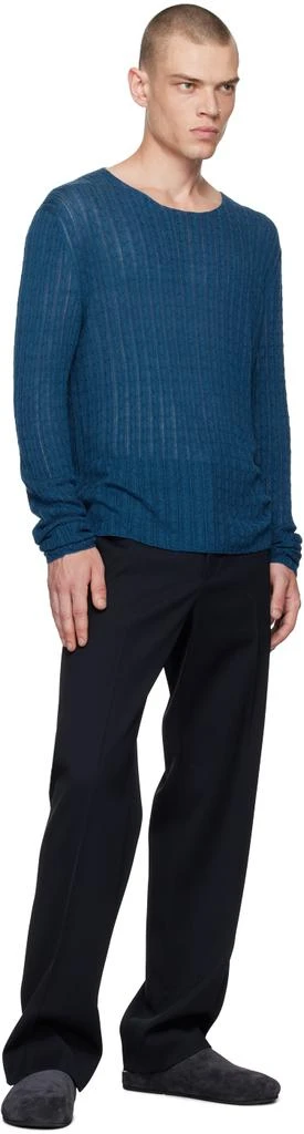 The Row Navy Albion Trousers 4