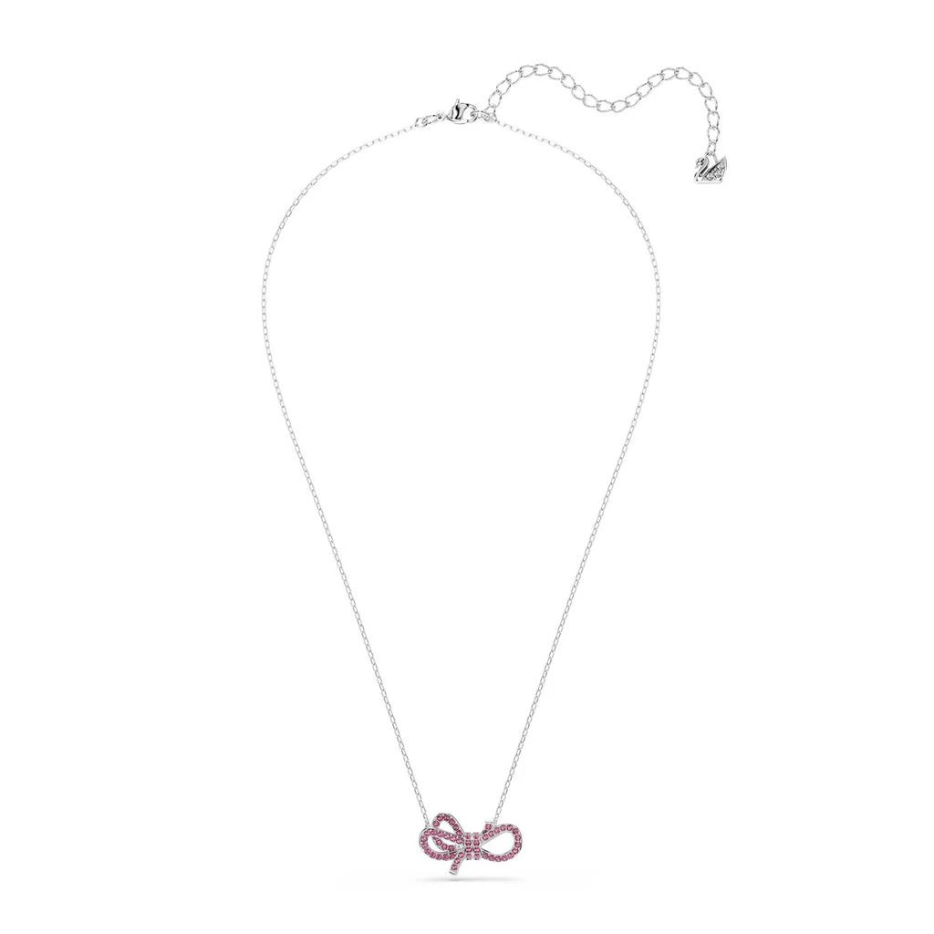 Swarovski Lifelong bow pendant bow pink rhodium plated 2
