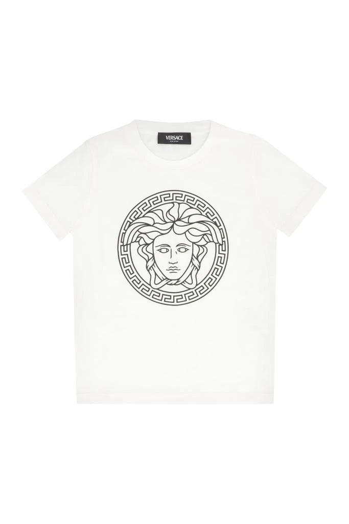 Young Versace Printed Cotton T-shirt 1