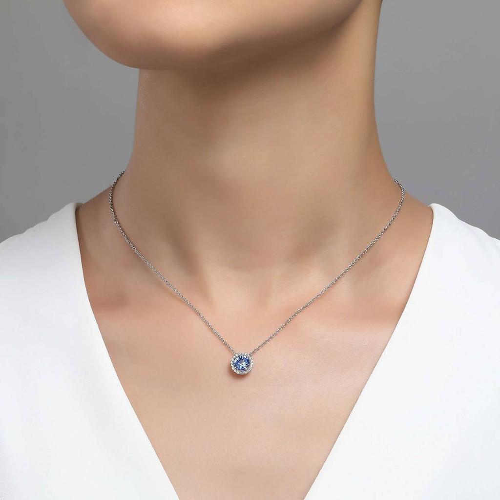 Lafonn Lafonn - March Birthstone Necklace