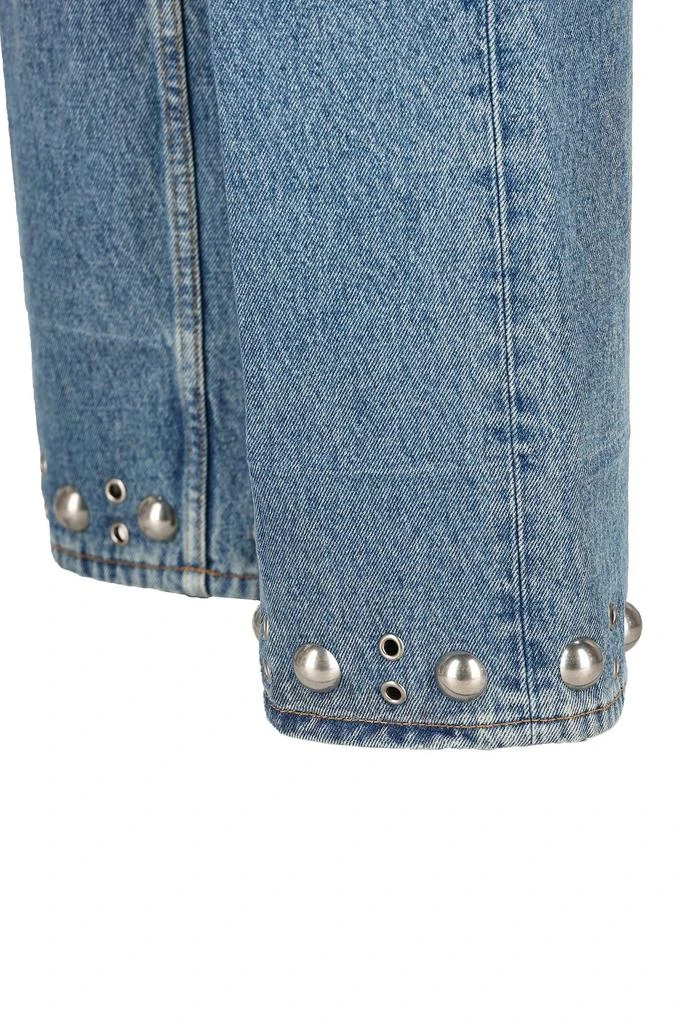 Valentino Valentino Eyelet Detailed Straight-Leg Jeans 3