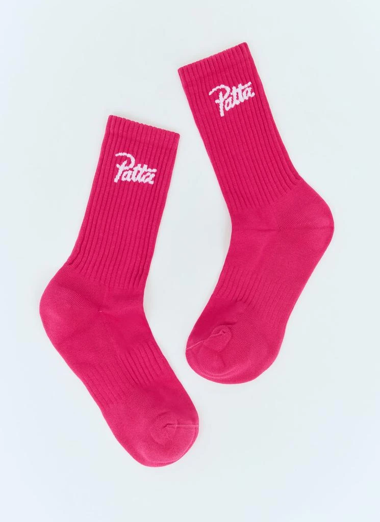 Patta Script Logo Sport Socks 1