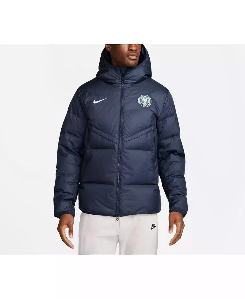 NIKE Men's Black Nigeria National Team Strike Hoodie Full-Zip Jacket 1