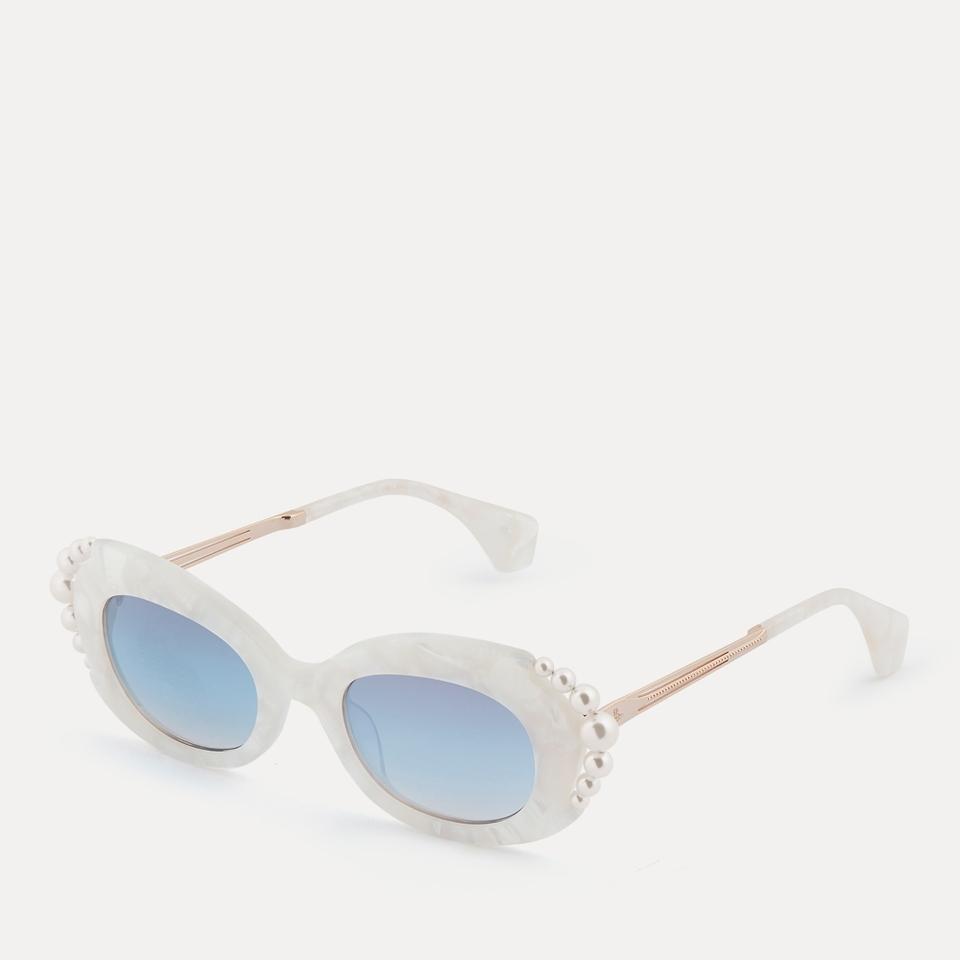 Vivienne Westwood Vivienne Westwood Acetate Swarovski Pearl Cat-Eye Sunglasses