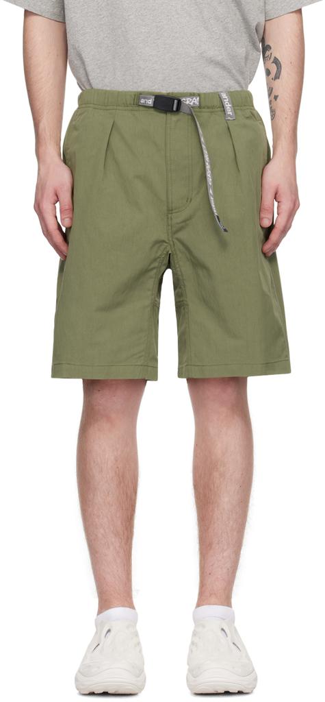 And Wander Green Gramicci Edition Climbing G Shorts - Shorts