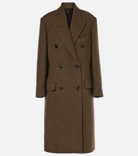 【Checked Pattern Wool Blend Coat Sサイズ Amazon.com: FRYE Women's Wool Blend DB Coat, Brown Plaid