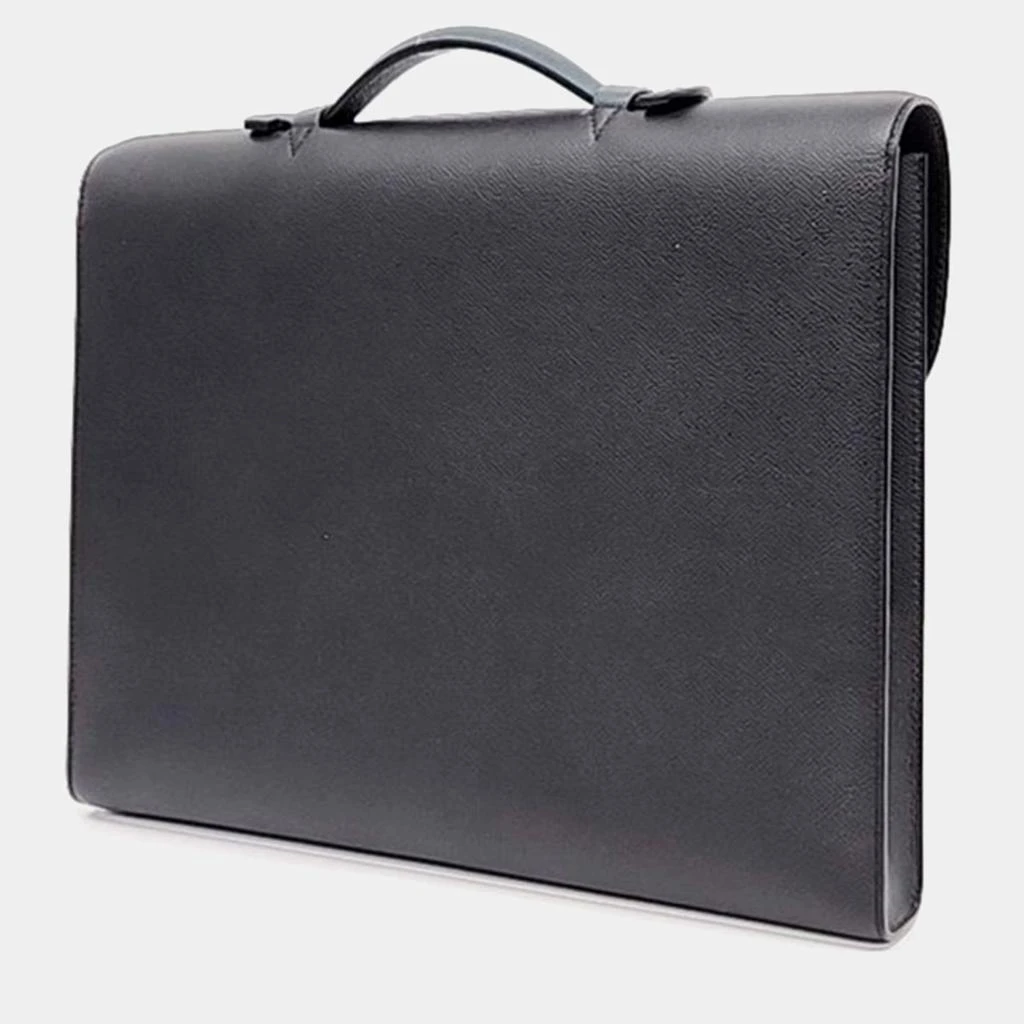 Hermes Hemes Noir Epsom Leather Sac-a-Depeches Briefcase Bag 2