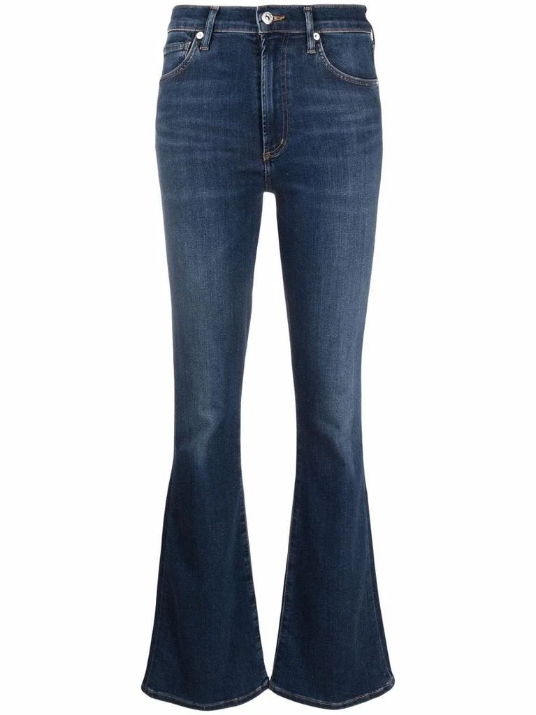 NA Blue flared jeans with gradient 1