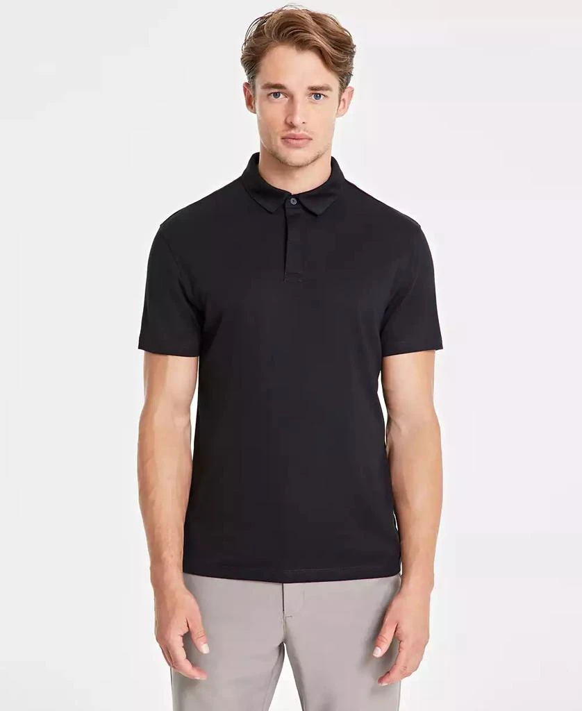 Alfani Men's AlfaTech Stretch Solid Polo Shirt, Created for Macy's 1