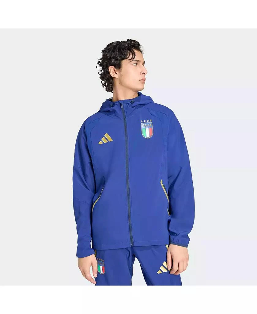 Adidas Men's Blue Italy National Team 2026 World Cup Travel Windbreaker Jacket 1