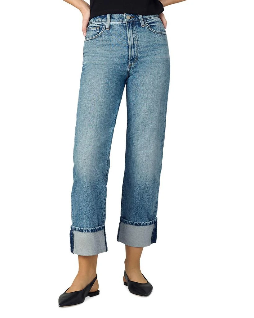 Joe's Jeans The Margot High Rise Cuffed Straight Jeans in Showdown 1
