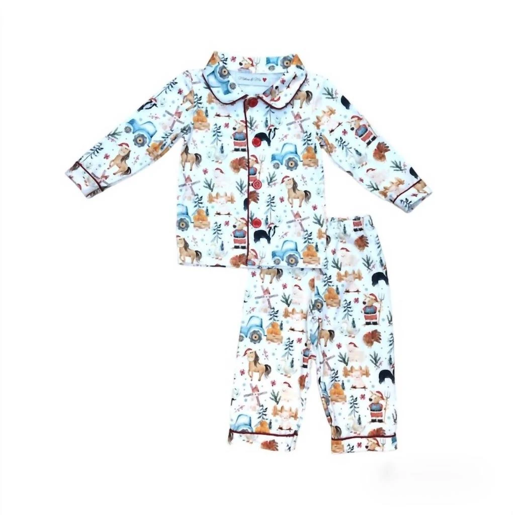 Melina 
Me Melina 
Me - Boys Christmas On The Farm 2 Piece Set 2