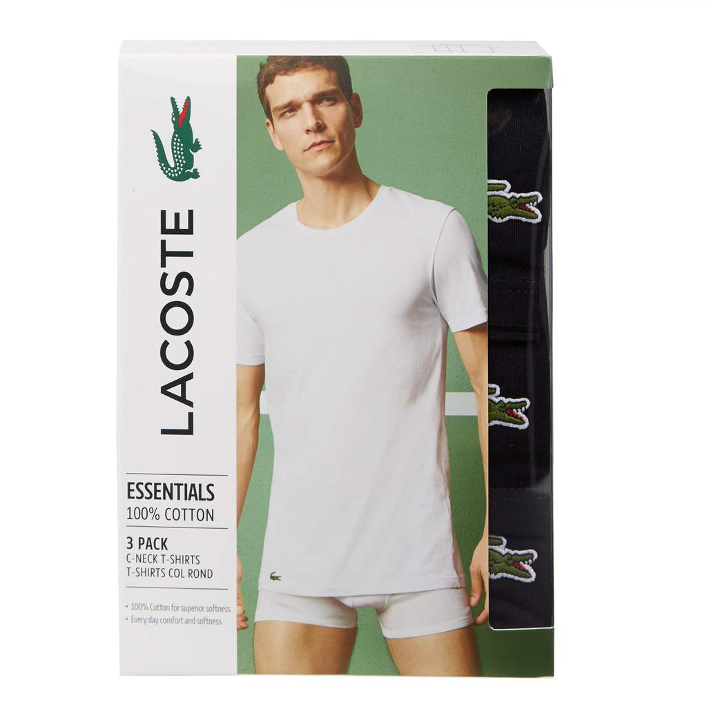 Lacoste 3-Pack Crew Neck Regular Fit Essential T-Shirt