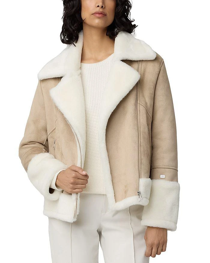 Soia & Kyo Phoebe Faux Shearling Biker Jacket 1