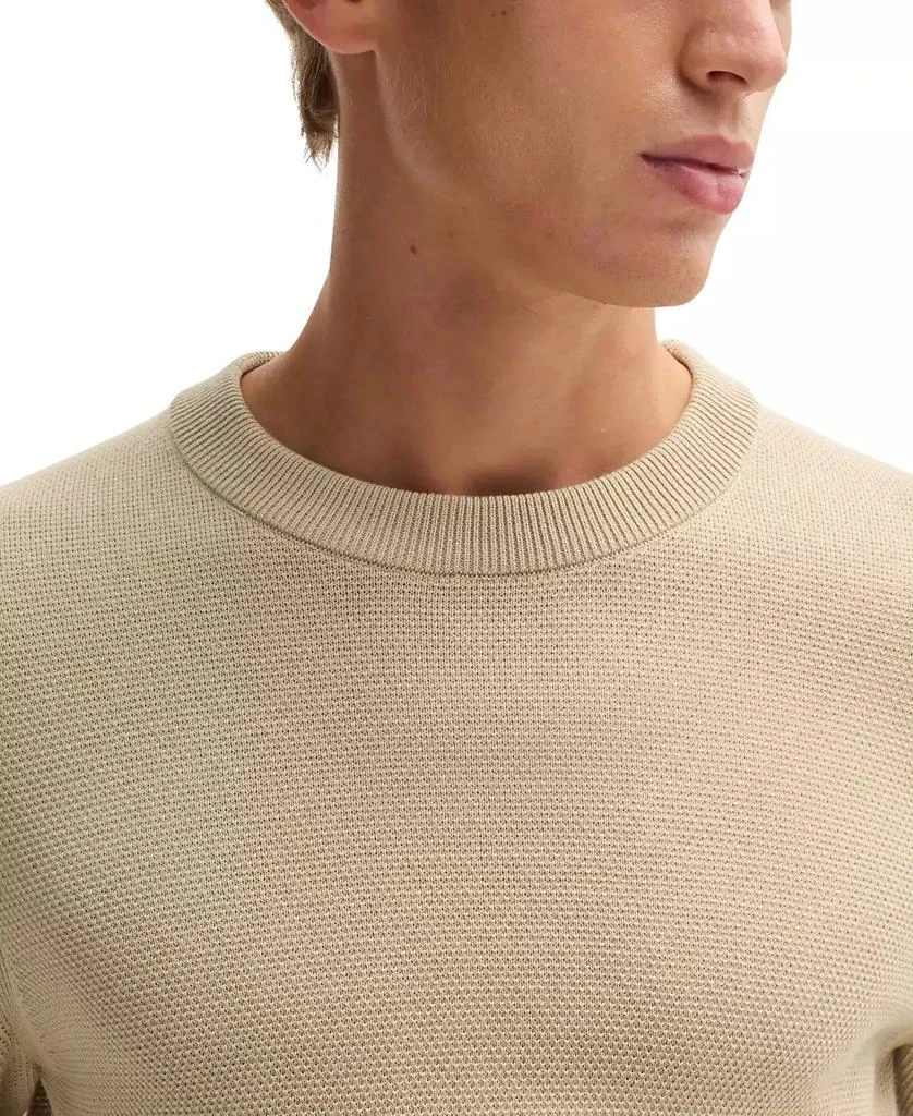 Hugo Boss Men's Micro-Structured Crew-Neck Sweater 4