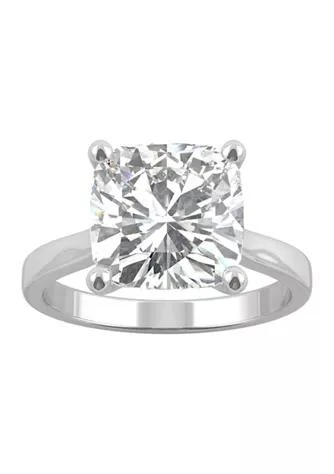 Charles & Colvard Colvard 1 5 Ct. T.w. Lab Created Moissanite Cushion Solitaire Ring In 14K White Gold 1