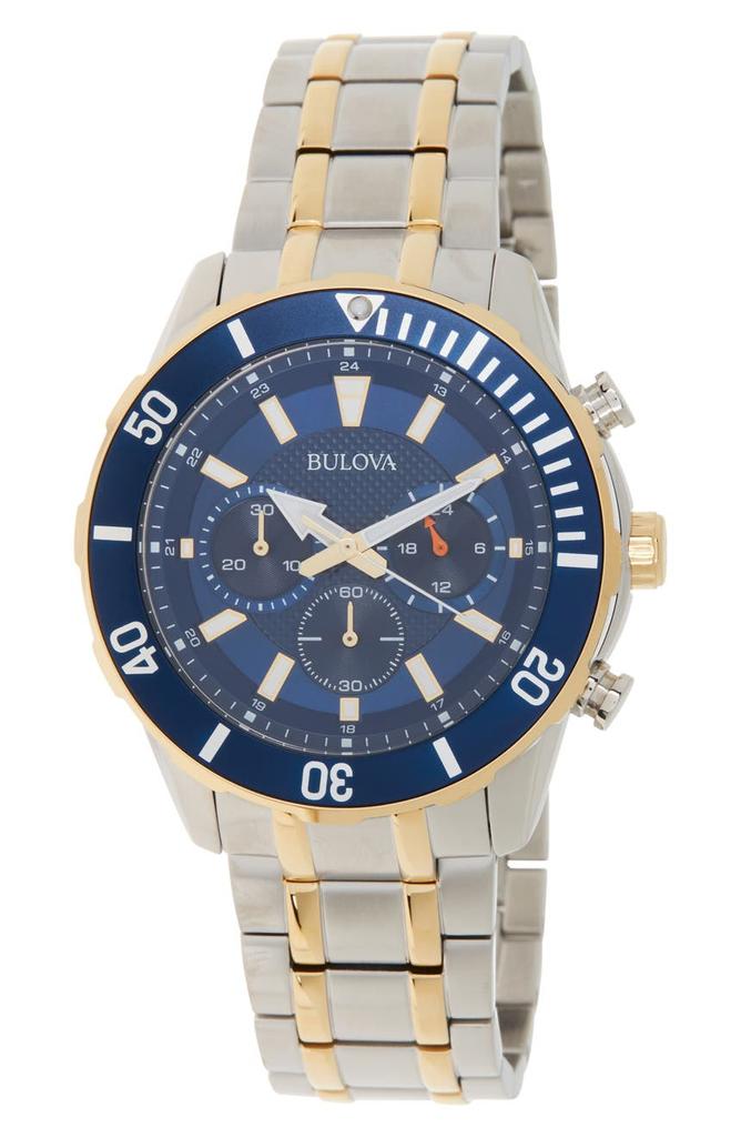 BULOVA Men's Chronograph Watch, 44mm