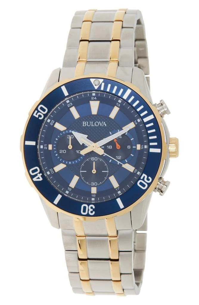 BULOVA Men's Chronograph Watch, 44mm 1