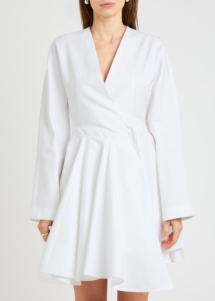 Alaïa Wrap crepe mini dress