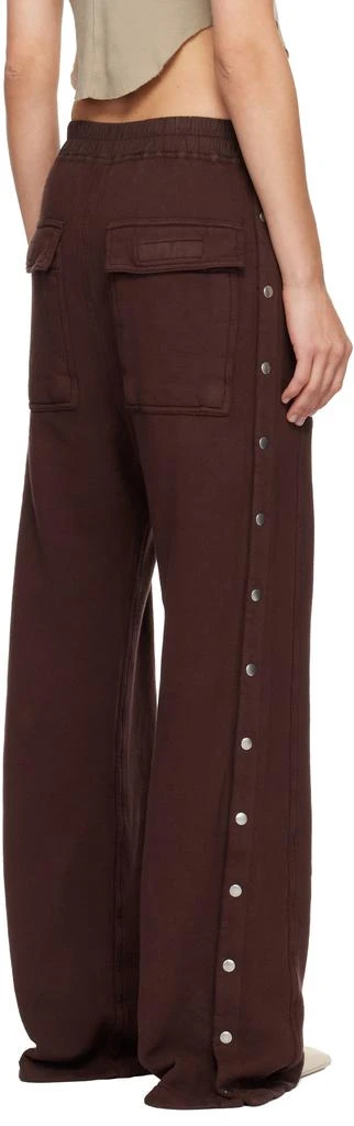 Rick Owens Burgundy Concordians Pusher Lounge Pants 3