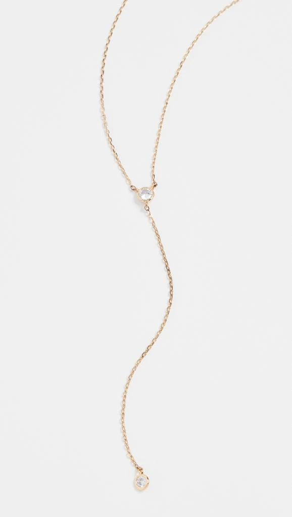 Shashi Solitaire Lariat Necklace 1