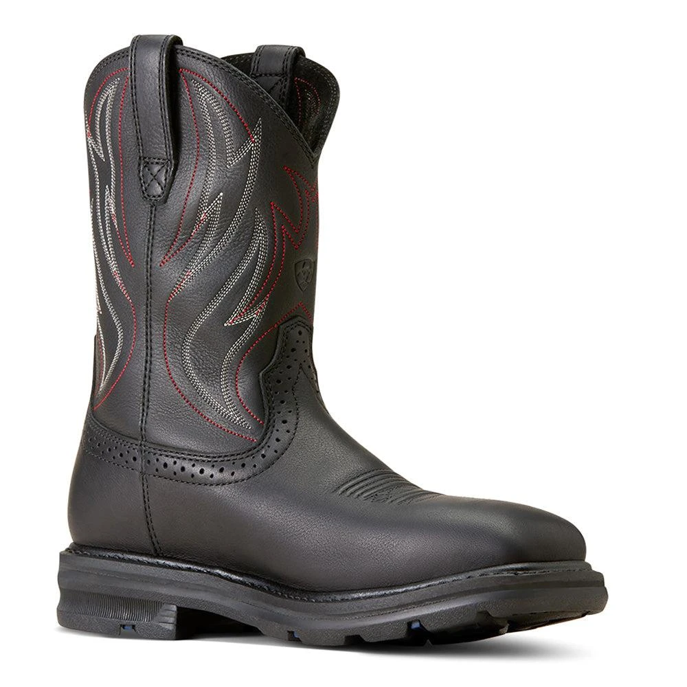 Ariat Sierra 10 Inch Slip Resistant Wide Steel Toe Work Boots 2