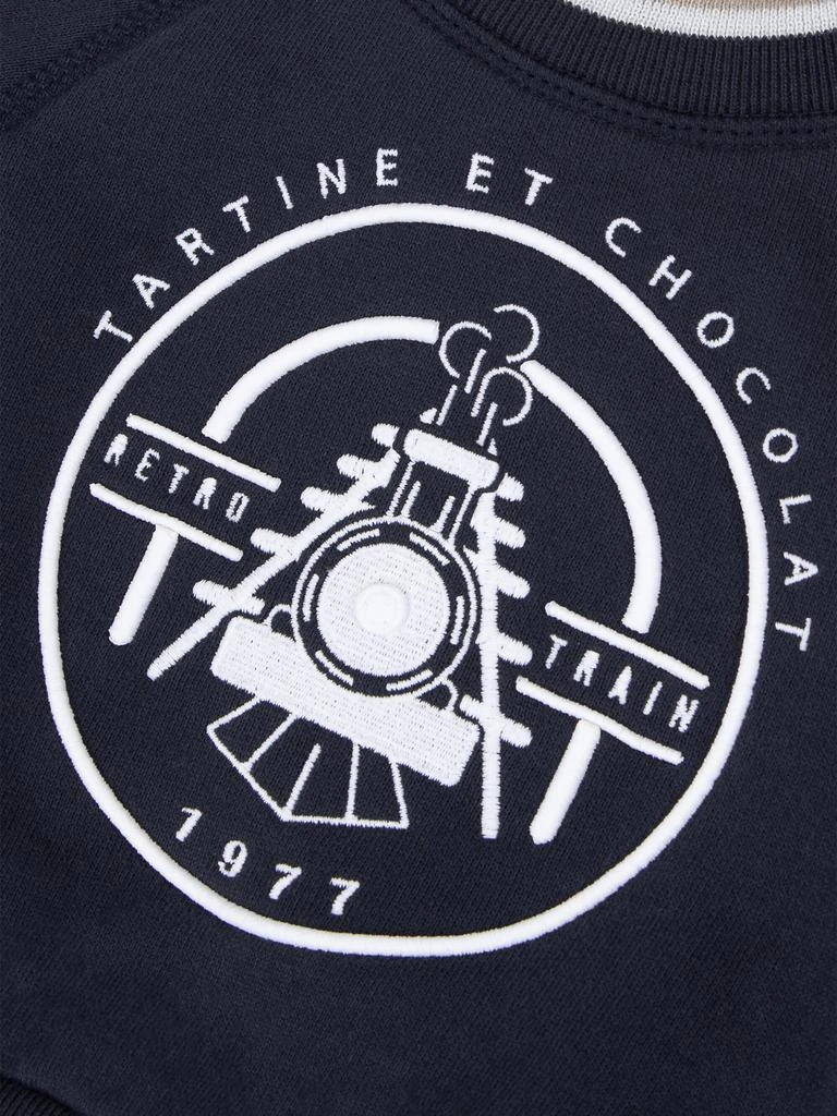 Tartine et Chocolat Baby Boy
s Logo Embroidered Crewneck Sweatshirt 3
