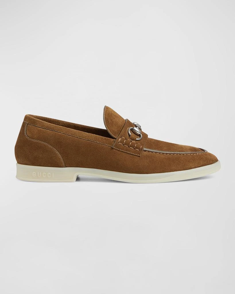 Gucci Men's Konrad Suede Bit Loafers 1
