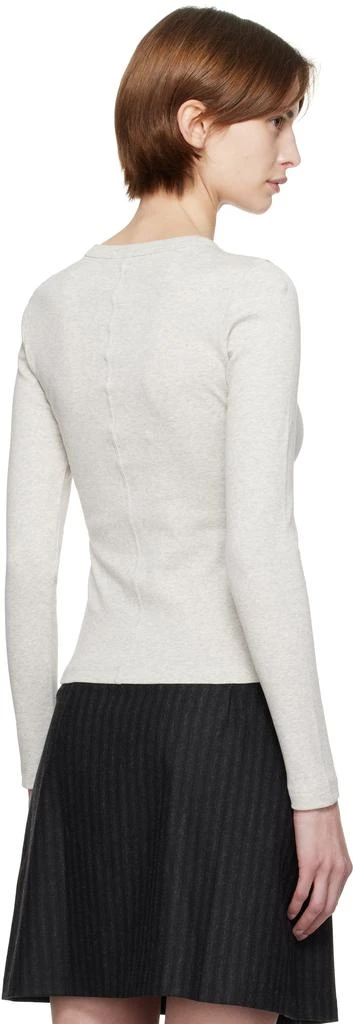 FLORE FLORE Gray Jess Longsleeve Henley 3