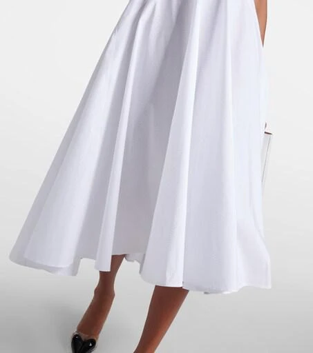 alaia cotton poplin midi dress Alaia - Belted Poplin Shirt Dress