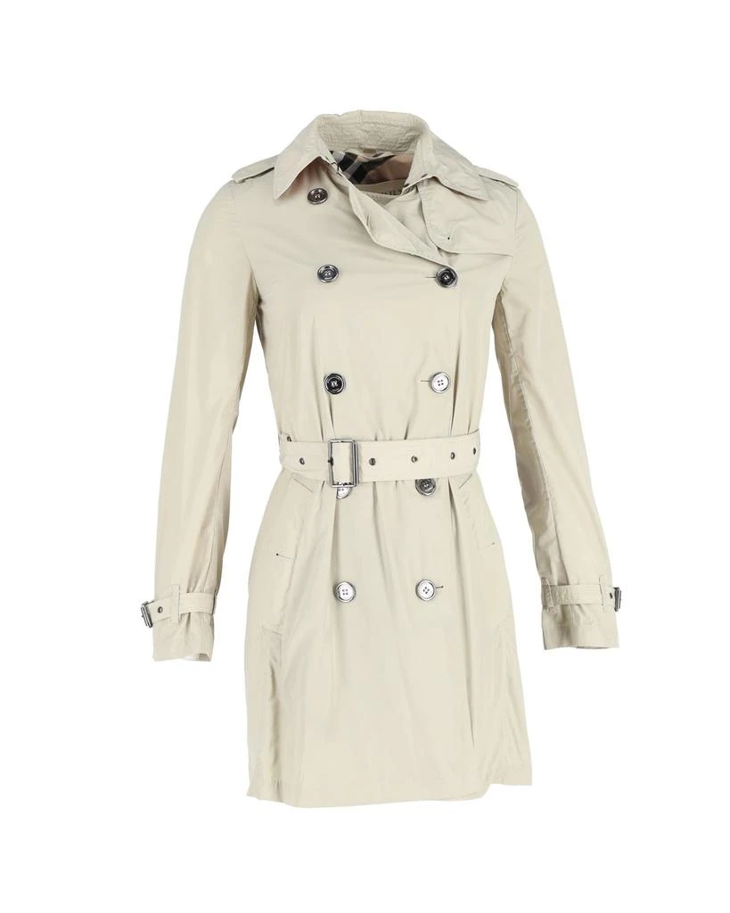 Burberry Burberry Belted Trench Coat in Beige Cotton 1