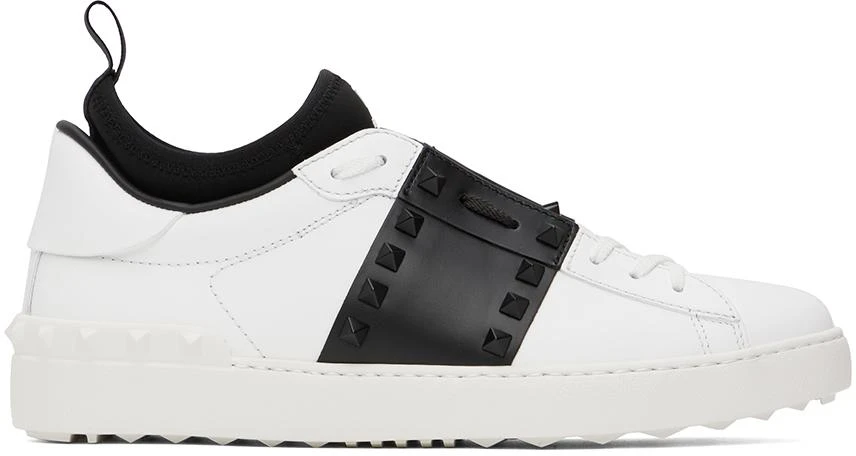 White & Black Rockstud Untitled Sneakers – On Sale Now with  display picture 1