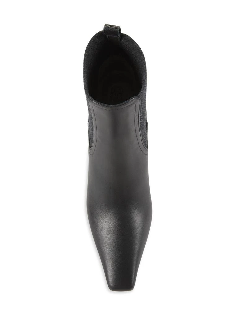 Brunello Cucinelli 55MM Leather Ankle Boots 5