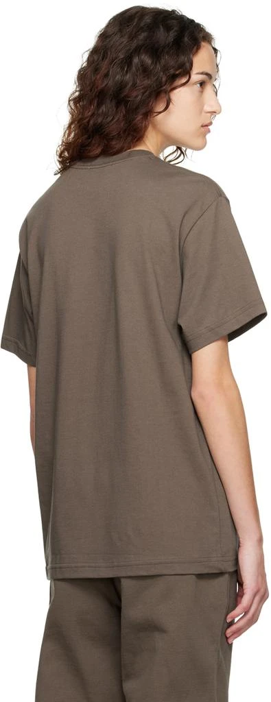 Dime Brown Block Font T-Shirt 3