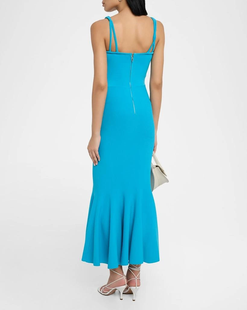 ET OCHS Tess Sleeveless Flounce Knit Midi Dress 3