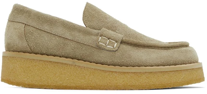 MAISON MARGIELA Green Suede Loafers 1