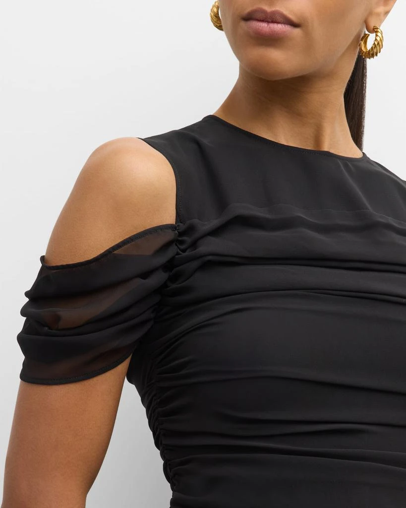 ADEAM Sylphide Cold-Shoulder Draped Top 5