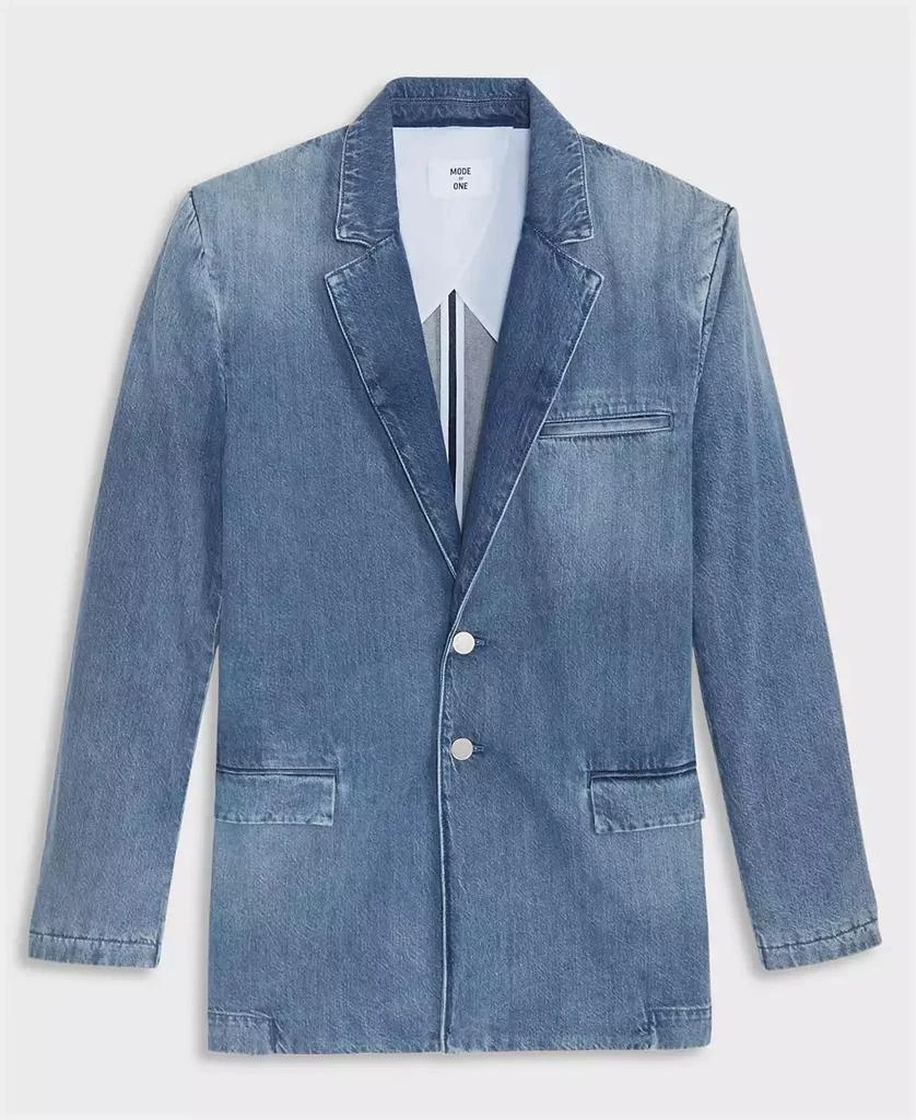 Mode of One Men's Berman Denim Blazer, Exclusively at Macy's 6