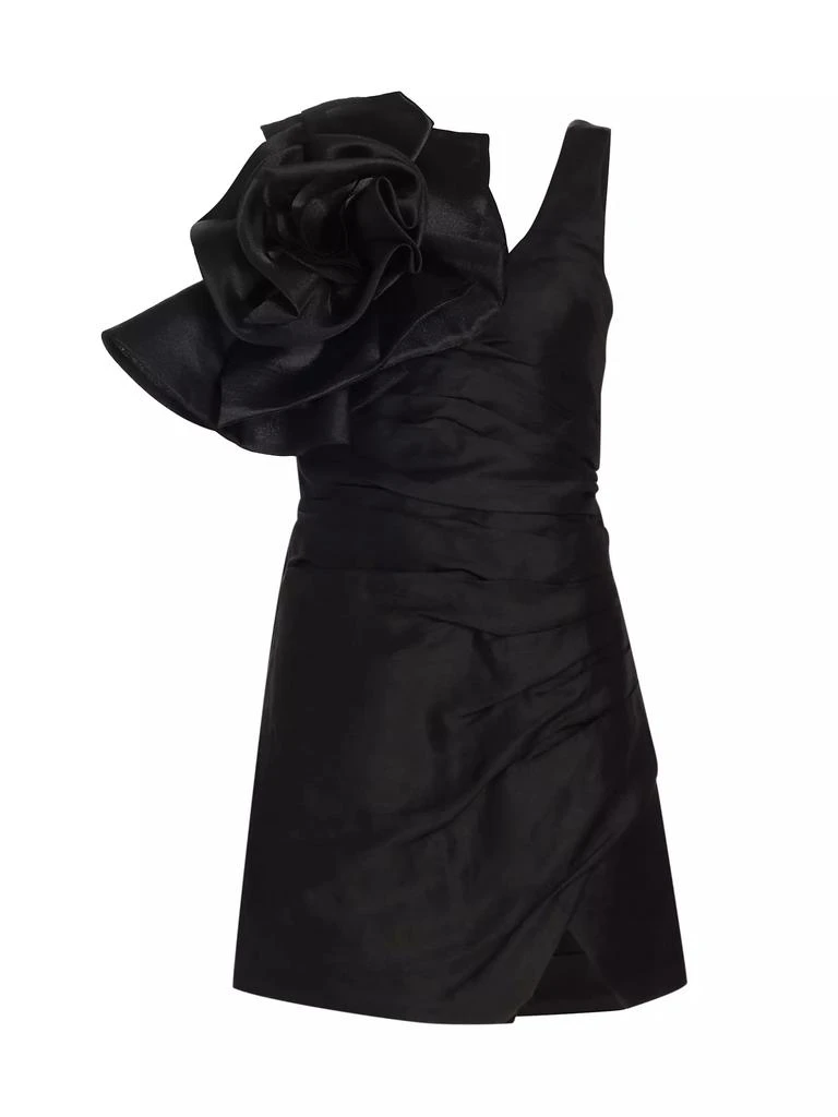 Aje Energy Floral Ruched Linen-Blend Minidress 1
