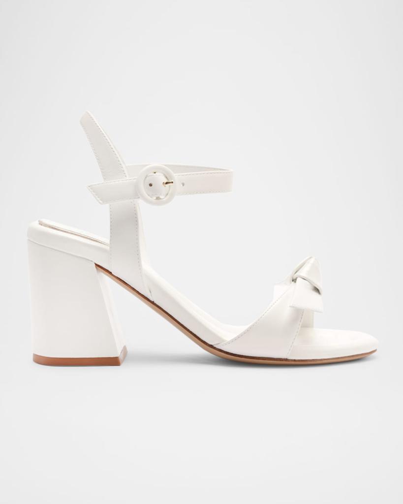 Alexandre Birman Clarita Flare Leather Bridal Sandals