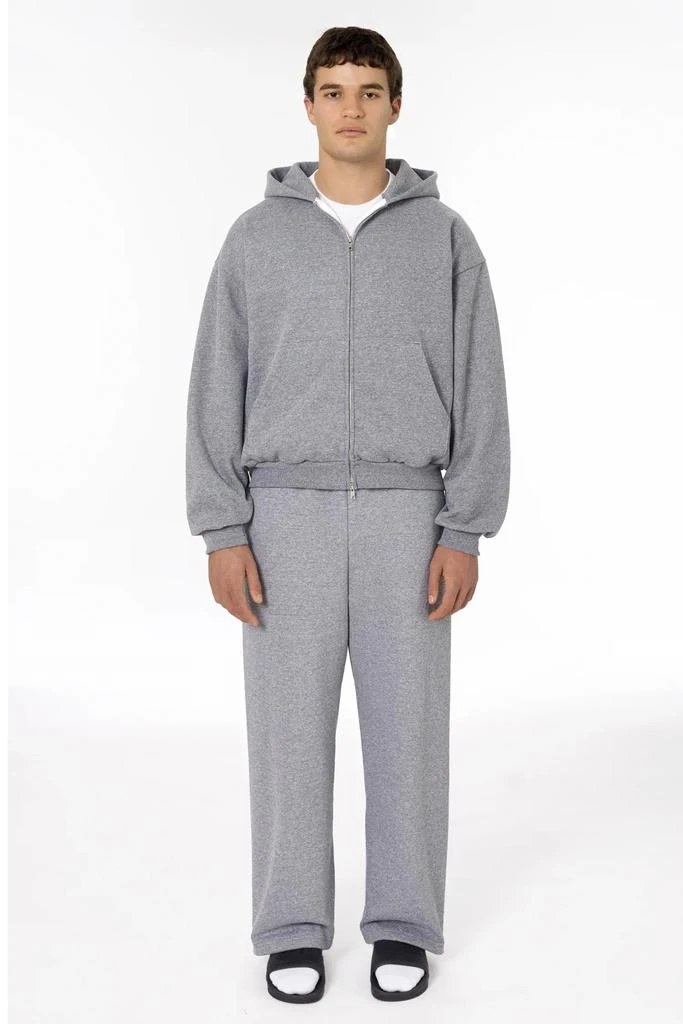 Los Angeles Apparel TRF10 - 12 oz. Tri-Blend Gabardine Fleece Double Pull Zip Hoodie 4
