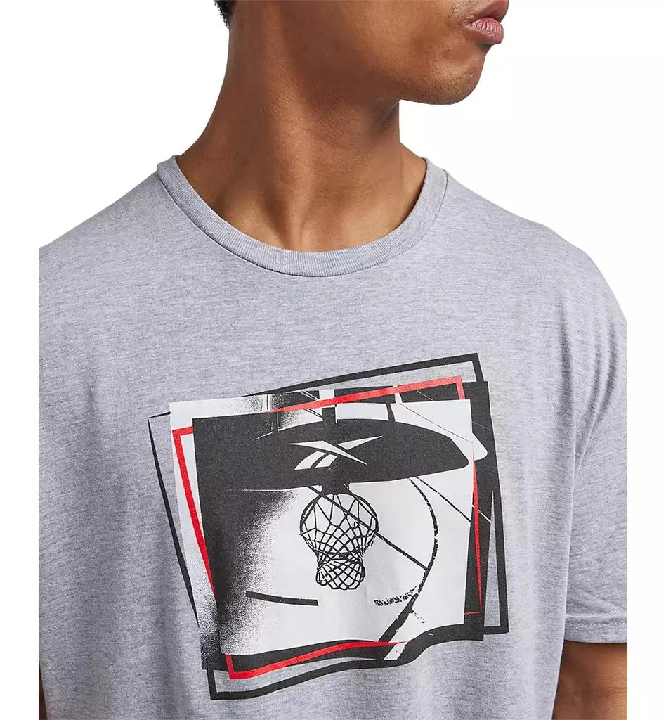 Reebok Men's B-Ball Hoop Graphic T-Shirt 3
