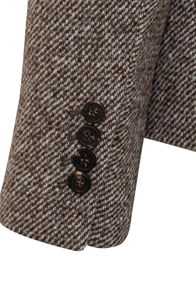 Brunello Cucinelli Brunello Cucinelli Double-Breasted Long Sleeved Blazer 4